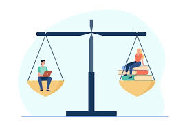 Students comparing courses